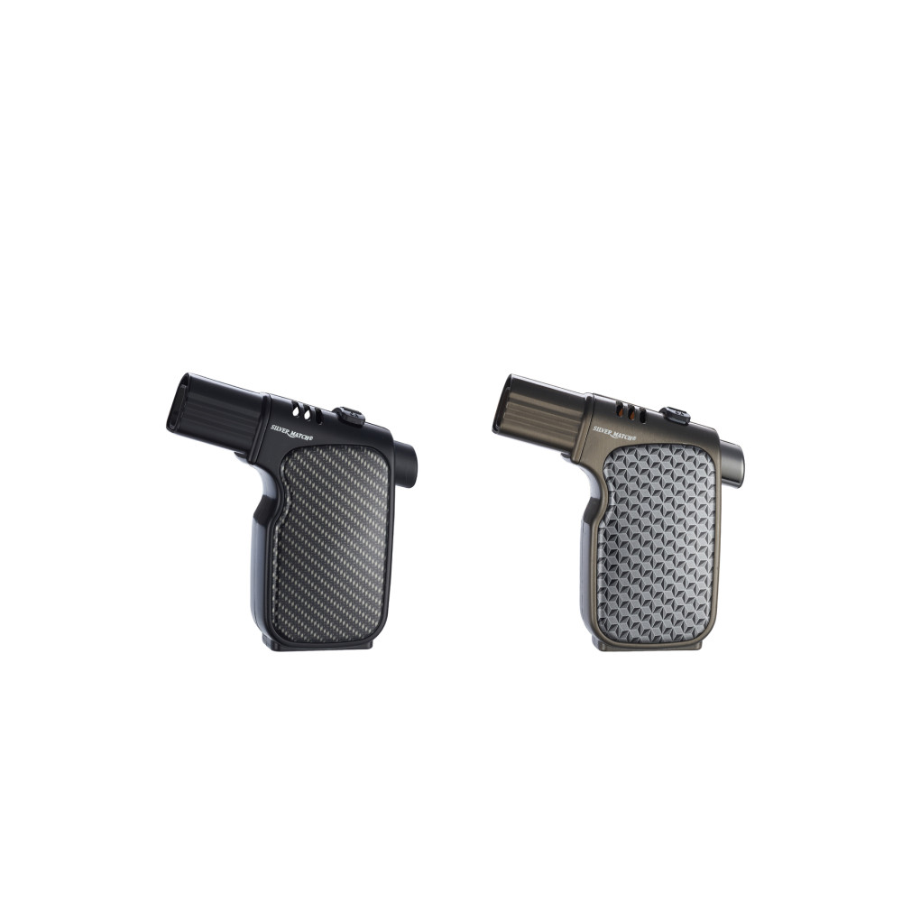 Silver Match Carbon Lighter