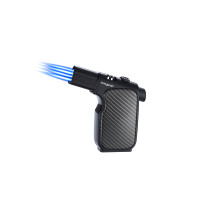 Silver Match Carbon Lighter
